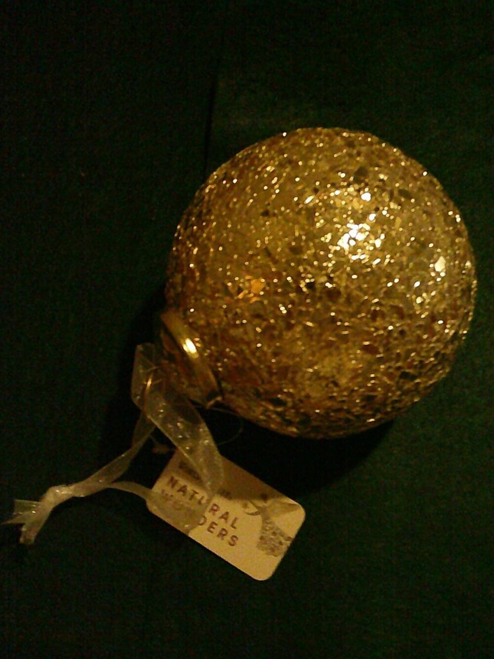 Group of 5 Disco Ball Glitter Ornaments 4"